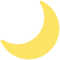 Crescent Moon emoji on Mozilla